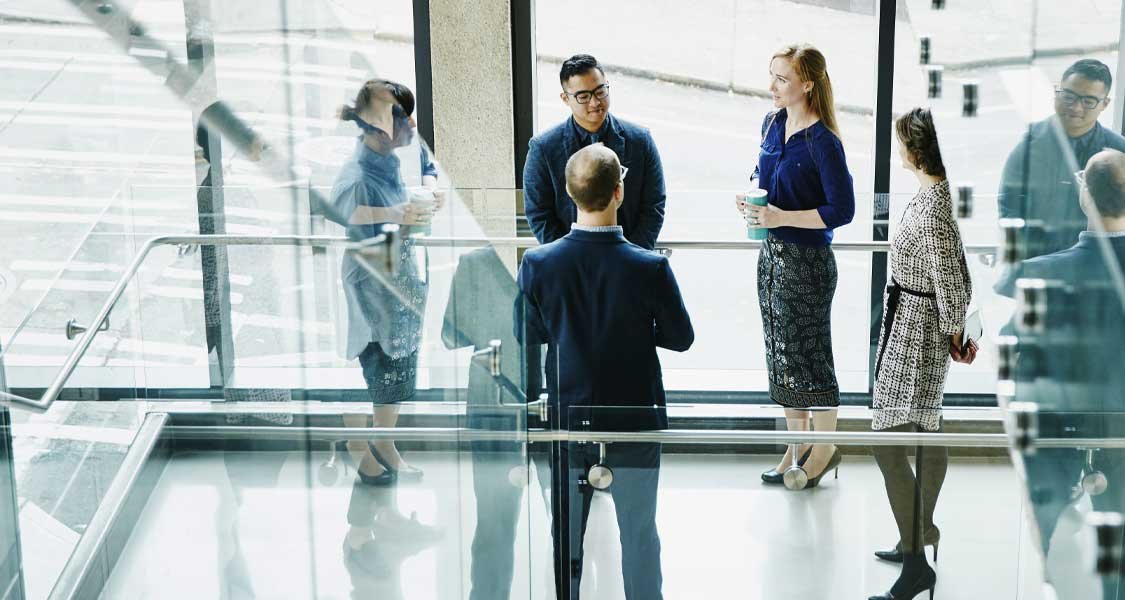 Business owners meeting with a Trust Company expert